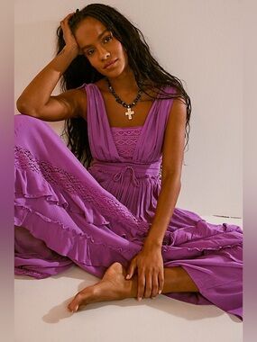 free people its fate midi dress FREE PEOPLE Floral ITS FATE MIDI Dress